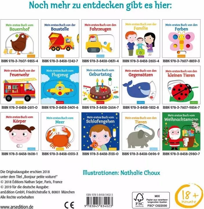 Produktbild Mein erstes Buch vom Auto (Deutsch)