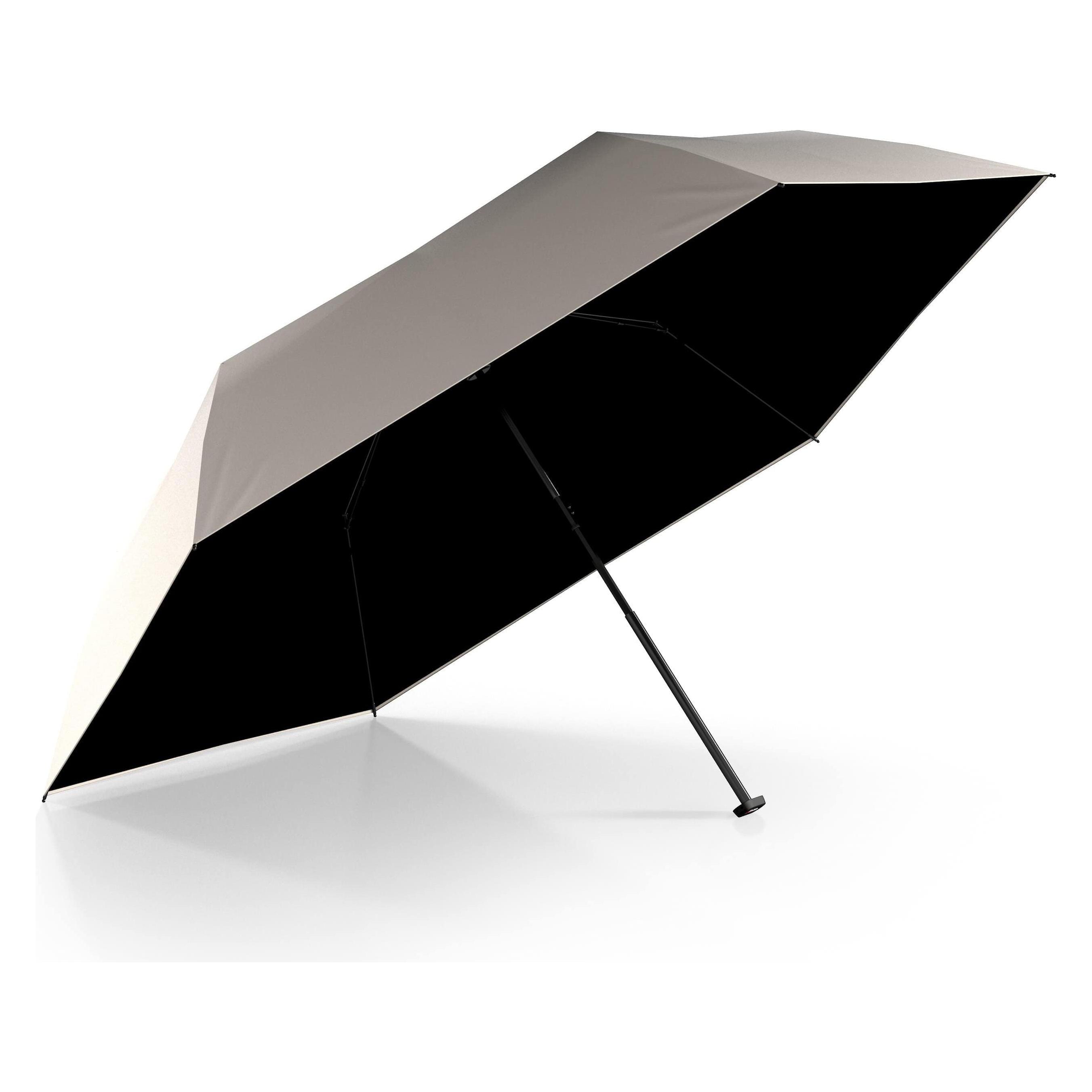 Knirps, Unisex, Regenschirm, Us.050 Slim Mit Uv-Schutz, Schwarz, Beige
