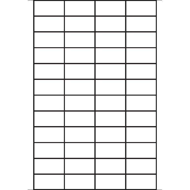 Sorex, Etiketten, A4 Etiketten 48 x 24,75 mm weiss (100 Blatt)