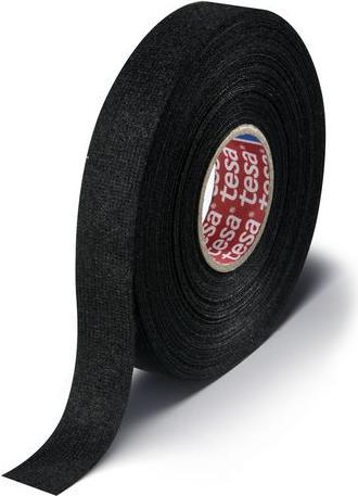 Produktbild tesa Gewebeband schwarz, 19mm x 15m, Schwarz (19 mm)