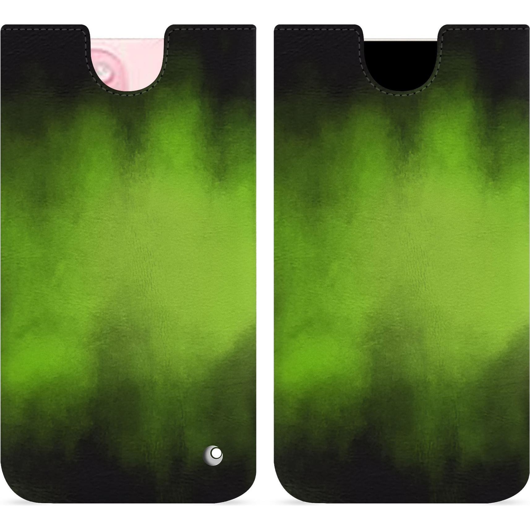Thumbnail - Noreve Lederschutzhülle (Apple iPhone 15), Smartphone Hülle, Grün