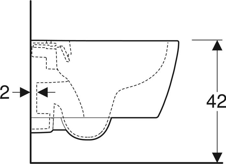 Produktbild Geberit iCon Wand-WC Tiefspüler, spülrandlos, verkürzte Ausladung, 502.380.00.