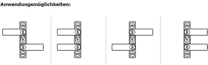 Actual product image Burg Wächter Window lock gray-brown Wi