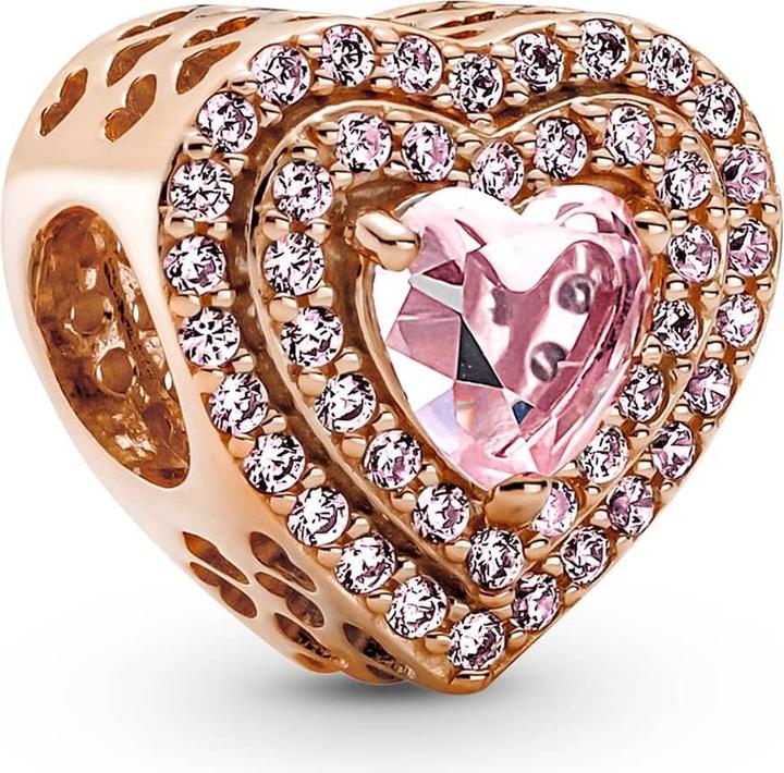 Immagine prodotto Pandora Charms/Beads a forma di cuore di rosa (Metallo, placcato oro rosa)