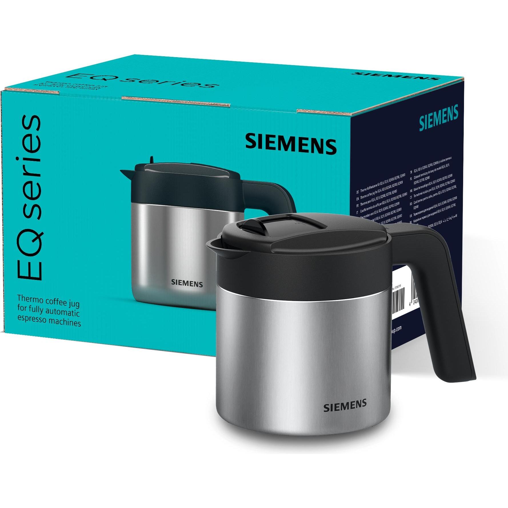 Siemens TZ40001 Thermo-Kaffeekanne für Kaffeevollautomaten, Thermoskanne, Schwarz