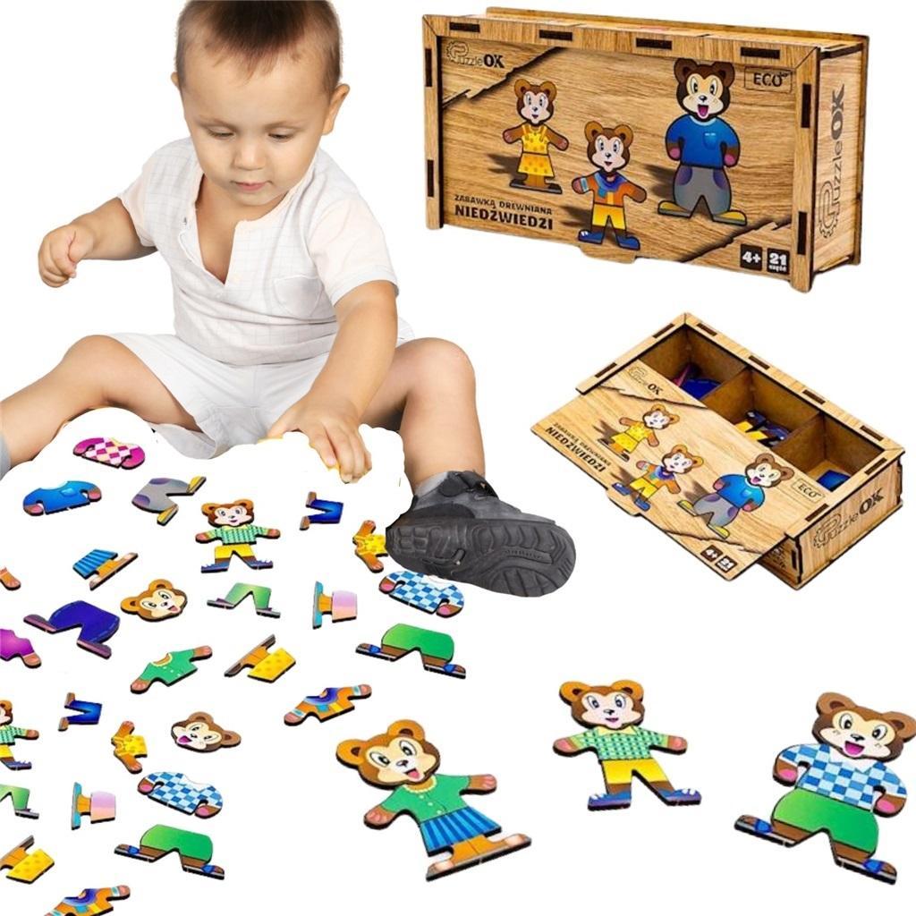 PuzzleOk Holzpuzzle - Bären (54619323)