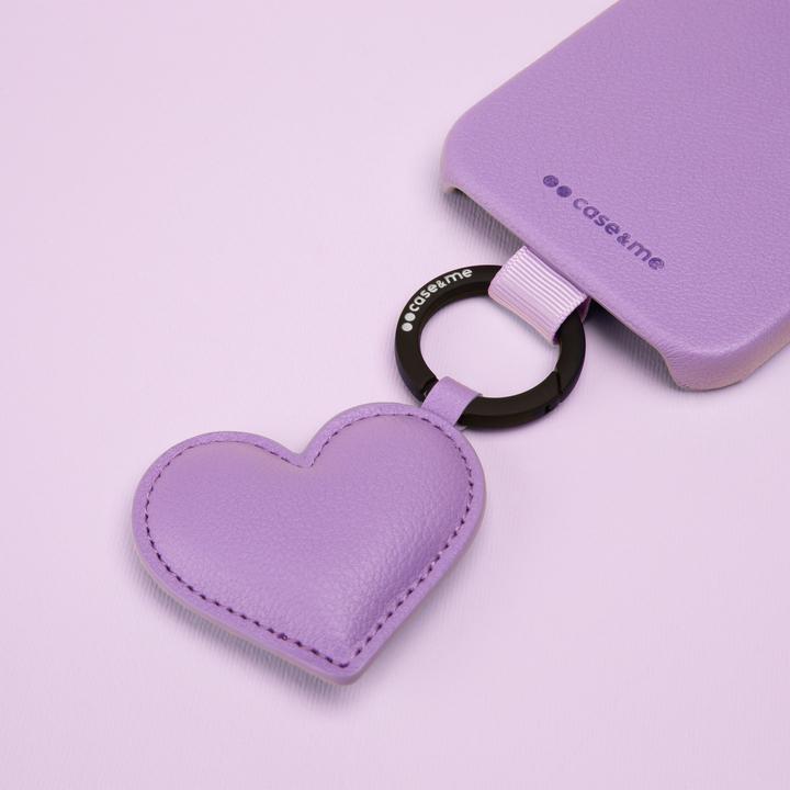 Image du produit SBS case&me Amelie Heart Eco Leather charm lavender (Chlorure de polyvinyle (PVC), Similicuir (PU))