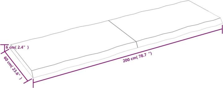 Image du produit VidaXL Aneta (200 x 6 x 60 cm)