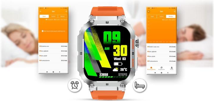 Produktbild Gravity SMARTWATCH MĘSKI GT6-4 - WYKONYWANIE POŁĄCZEŃ, MONITOR SNU (sg020d)