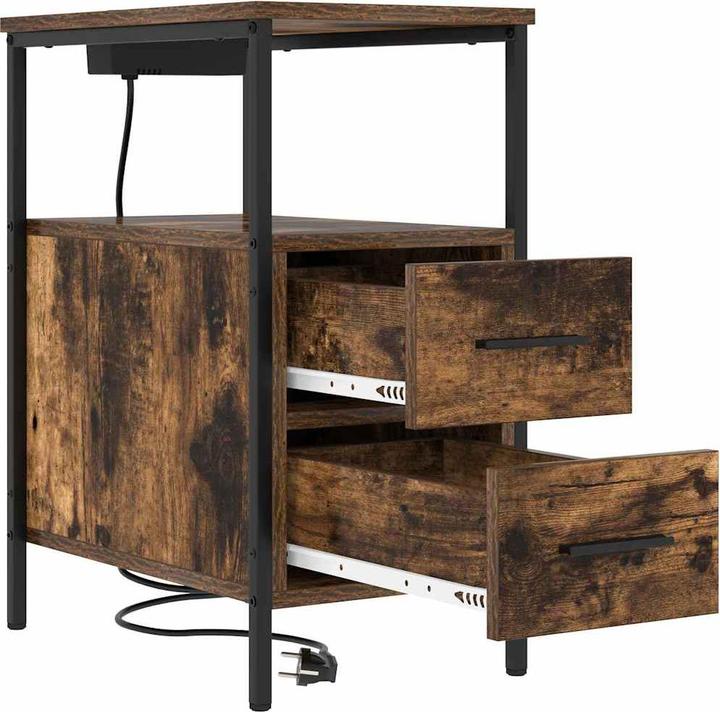 Actual product image vidaXL Bedside table (48 x 30 x 61 cm)