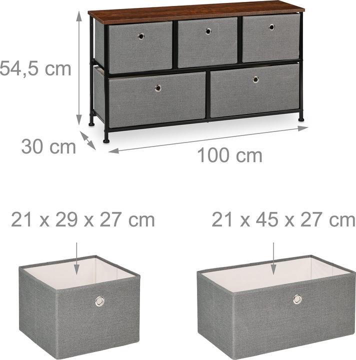Productafbeelding Relaxdays Ladekast (100 x 30 x 54,5 cm)