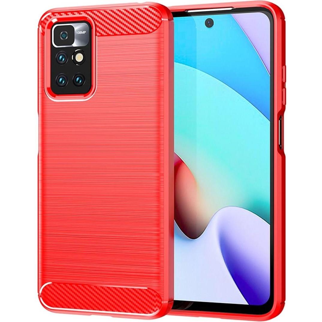 König Design Hülle Handy Schutz für Xiaomi Sony Samsung Case Cover Bumper Carbon Optik Etuis (Xiaomi Redmi 10, Xiaomi Re...