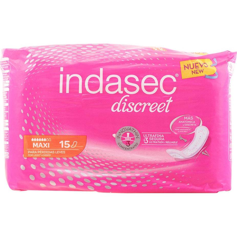 Indasec, Inkontinenzhygiene, Maxi 15 Stk (15 x)