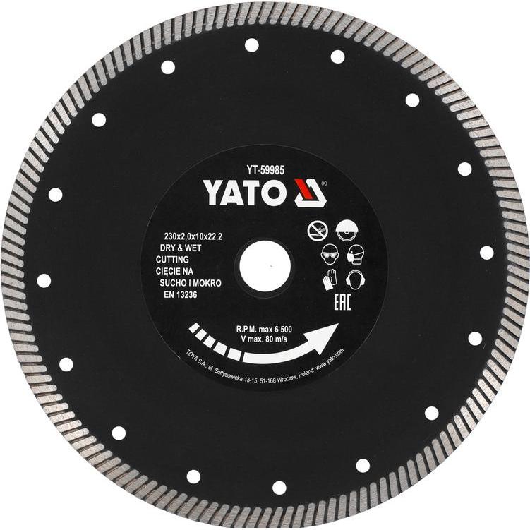 Yato, Lama, Tarcza Diamentowa Turbo 230mm Do Gresu