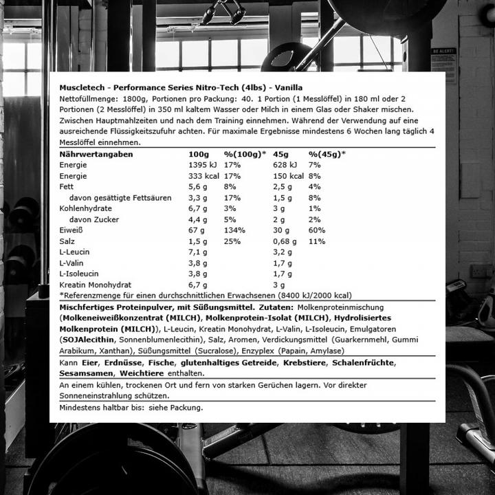 Produktbild Muscle Tech Nitro Tech Performance (1800 g, 1x, Vanille)