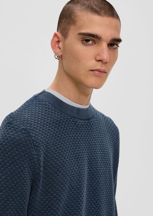 Produktbild s.Oliver Strickpullover Strickpullover mit Waschung (XXL)