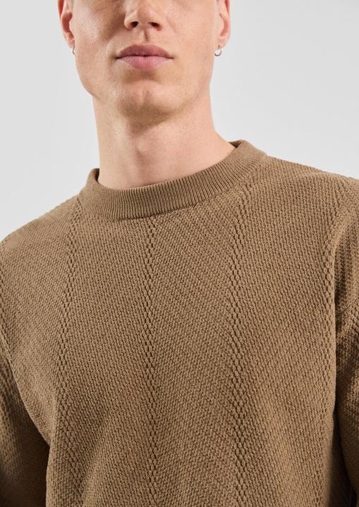 Produktbild s.Oliver Strickpullover Strukturierter Strickpullover (S)