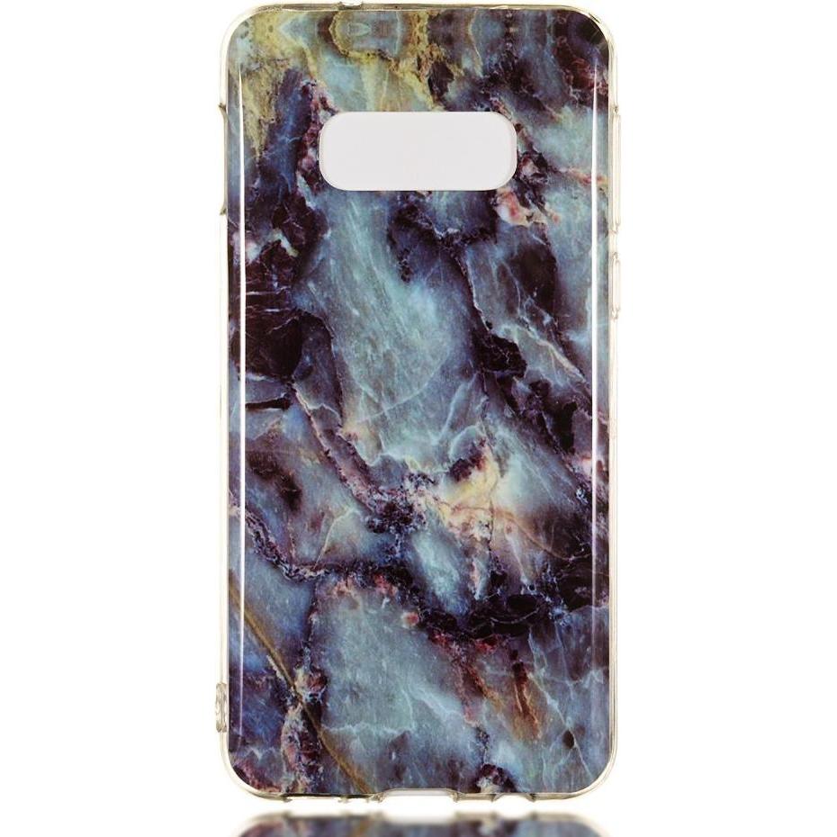 Cover-Discount Silikon Gummi Case Marble (Samsung Galaxy S10e), Smartphone Hülle, Blau