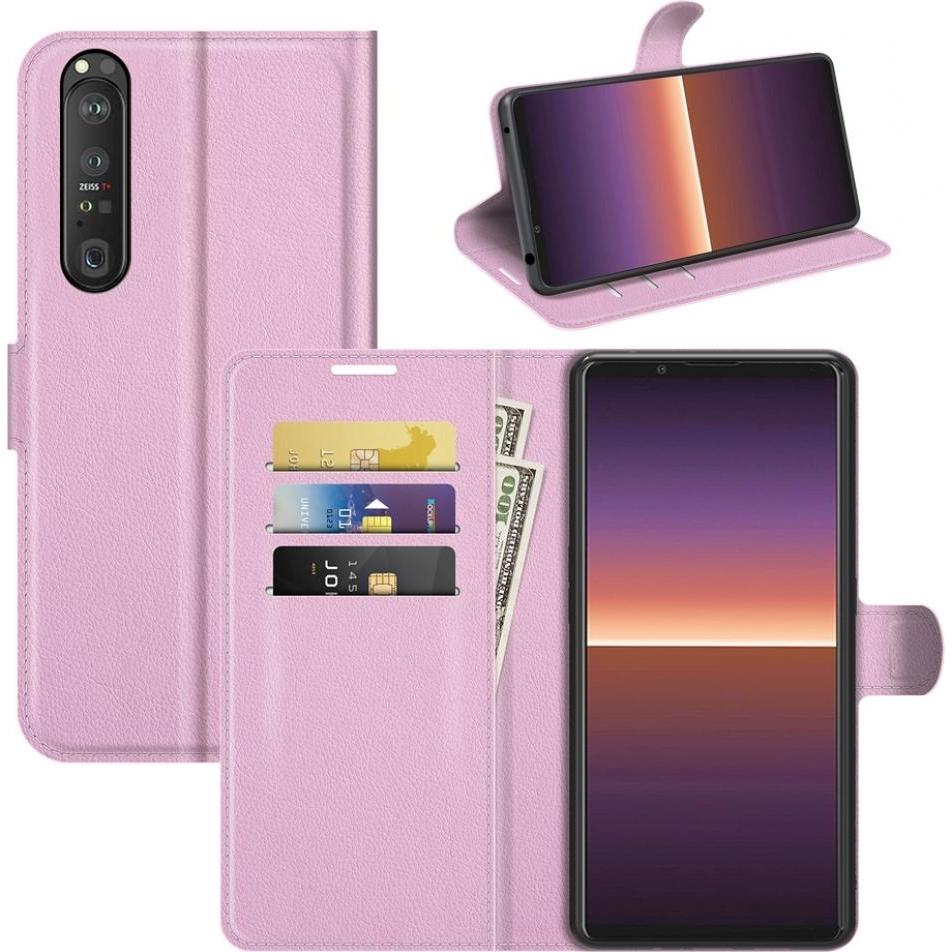 Screenguard Sony Xperia 1 III Leather Guard Lederhülle (Sony Xperia 1 III), Smartphone Hülle, Rosa