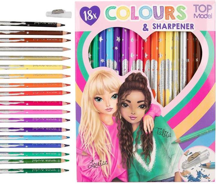 Actual product image Depesche TOPModel - 18 Colouring Pencilswith sharpener - (0612215) (18x)