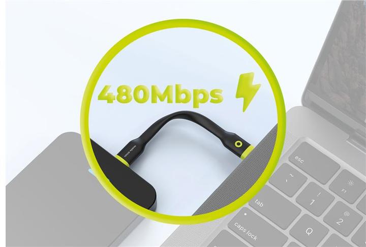 Produktbild Mobile Origin Compact Cable USB-C to USB-C black (0.10 m)