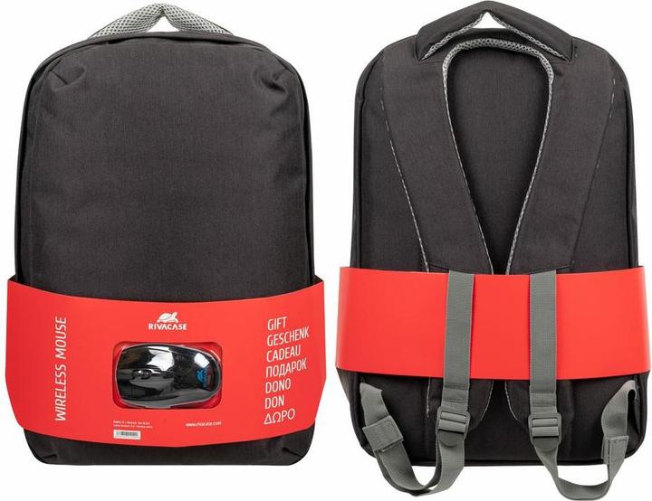 Actual product image Rivacase NB BACKPACK 15.6" + MOUSE/7563 BLACK (15.60")