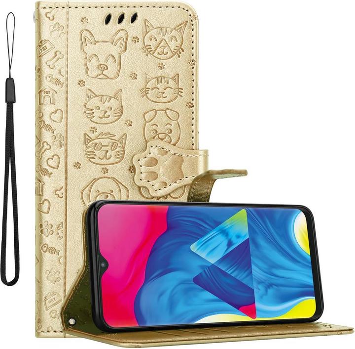 Produktbild Cadorabo Book Hunde & Katzen Cover (Samsung Galaxy A10, Samsung Galaxy M10)