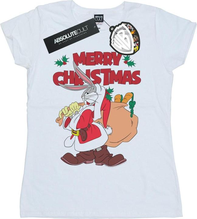 Immagine prodotto Looney Tunes Santa Bugs Bunny Maglietta Donna (S)