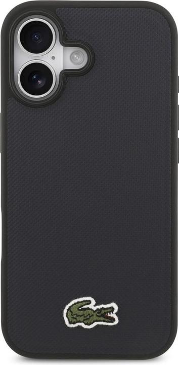 Produktbild Lacoste Iconic Petit Pique Woven Logo MagSafe Case for iPhone 17 Navy Blue (Apple iPhone 17)