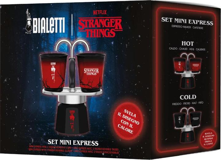 Actual product image Bialetti Espressokanne Stranger Things, mit 2 Espressotassen (2 T.)