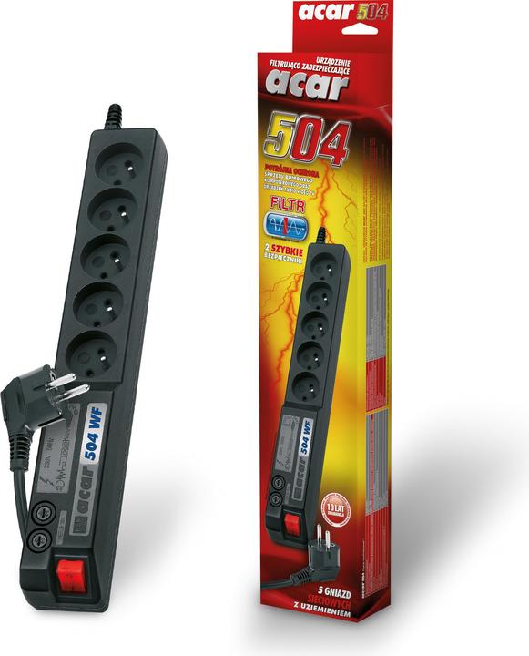 Actual product image HSK ALP-ACAR504WF---0N Extension Cable 5 AC Outputs Indoor (5 x, CEE 7/5, 1.80 m)