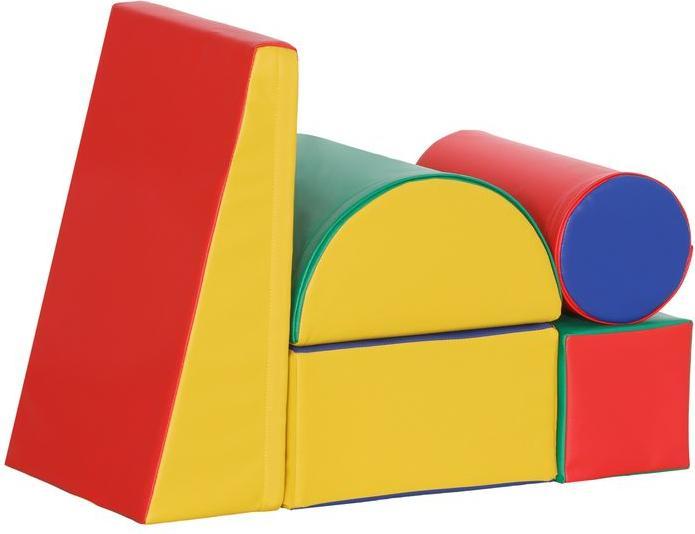 Image du produit Swisshandel24 Bausteinset 5er-Set Schaumstoff Bausteine Bauspielzeug, 1-3 Jahre, gelb-rot