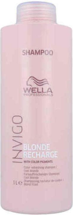 Produktbild Wella INVIGO Blonde Recharge Refreshing Shampoo Cool Blonde (1000 ml, Flüssiges Shampoo)