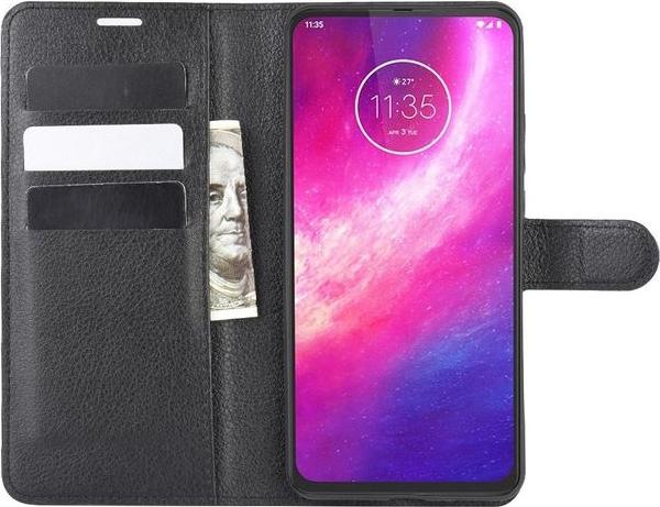Produktbild MU Classic Litchi Leder Bookcover Series (Motorola One Hyper)