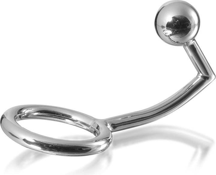 Metal Hard Metalhard Cock Ring Intruder Mit Analbead 30mm (4 cm)