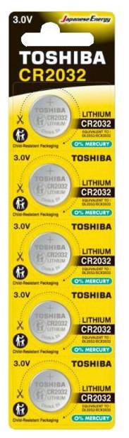 Produktbild Toshiba Batterien CR 2032 Blister 5 Stk. (5 Stk., CR2032)