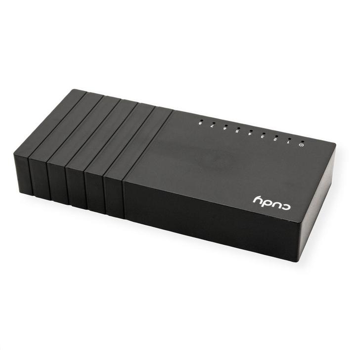 Productafbeelding Cudy GS108D netwerkswitch Gigabit Ethernet (10/100/1000) Zwart (8 ports)