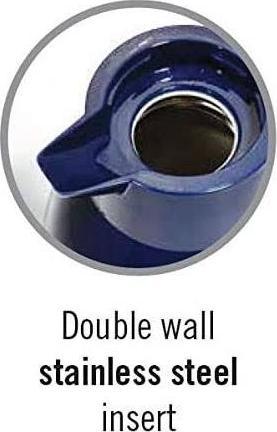 Productafbeelding Helios Vacuümfles Wash S+ 1L D.Blue, vaatwasmachinebestendig (1 l)