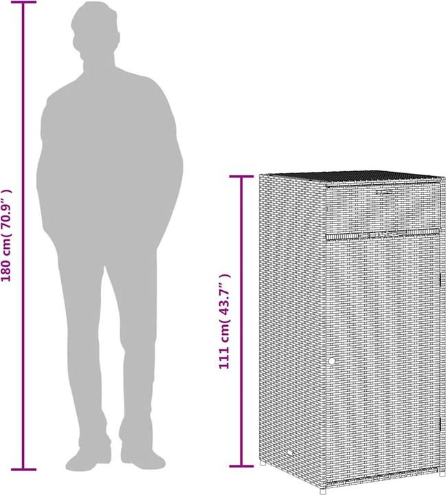 Actual product image vidaXL Gartenschrank