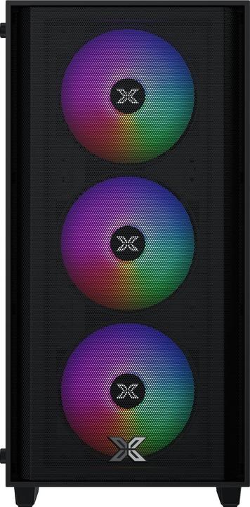 Actual product image Xigmatek Boitier Mini Tour Micro ATX NYX Air II RGB avec panneau vitré (Noir) (mATX, Mini-ITX)