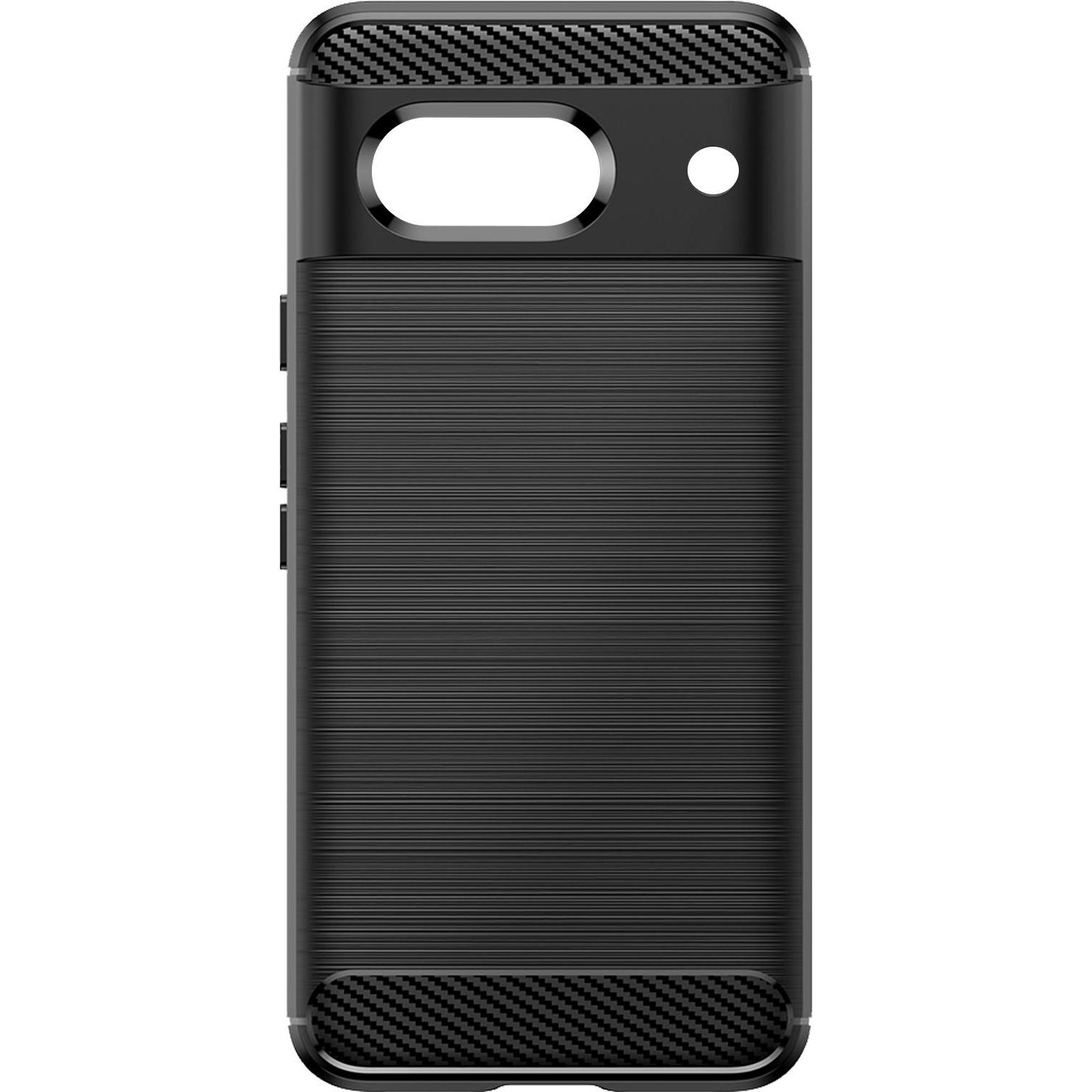 Avizar Classic Carb Handyhülle Series (Google Pixel 8a), Smartphone Hülle, Schwarz