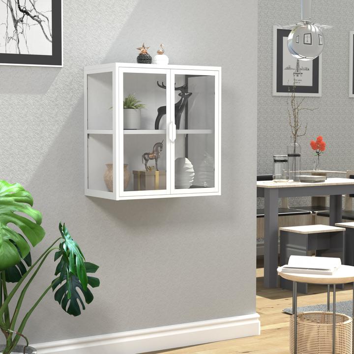 Produktbild VCM Wandvitrine Hängevitrine Glas Floka S (60 x 35 x 65 cm)