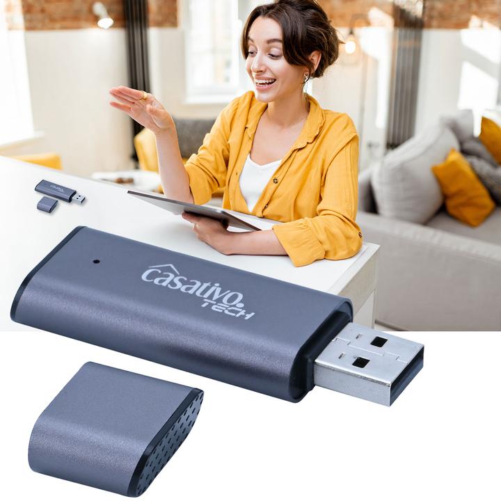 Actual product image Casativo 2in1 digital voice recorder & USB stick with sound activation (8 GB)