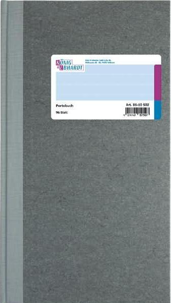 Actual product image König & Ebhardt K™NIG & EBHARDT Postage book, 165 x 297 mm, 96 sheets (96 x)