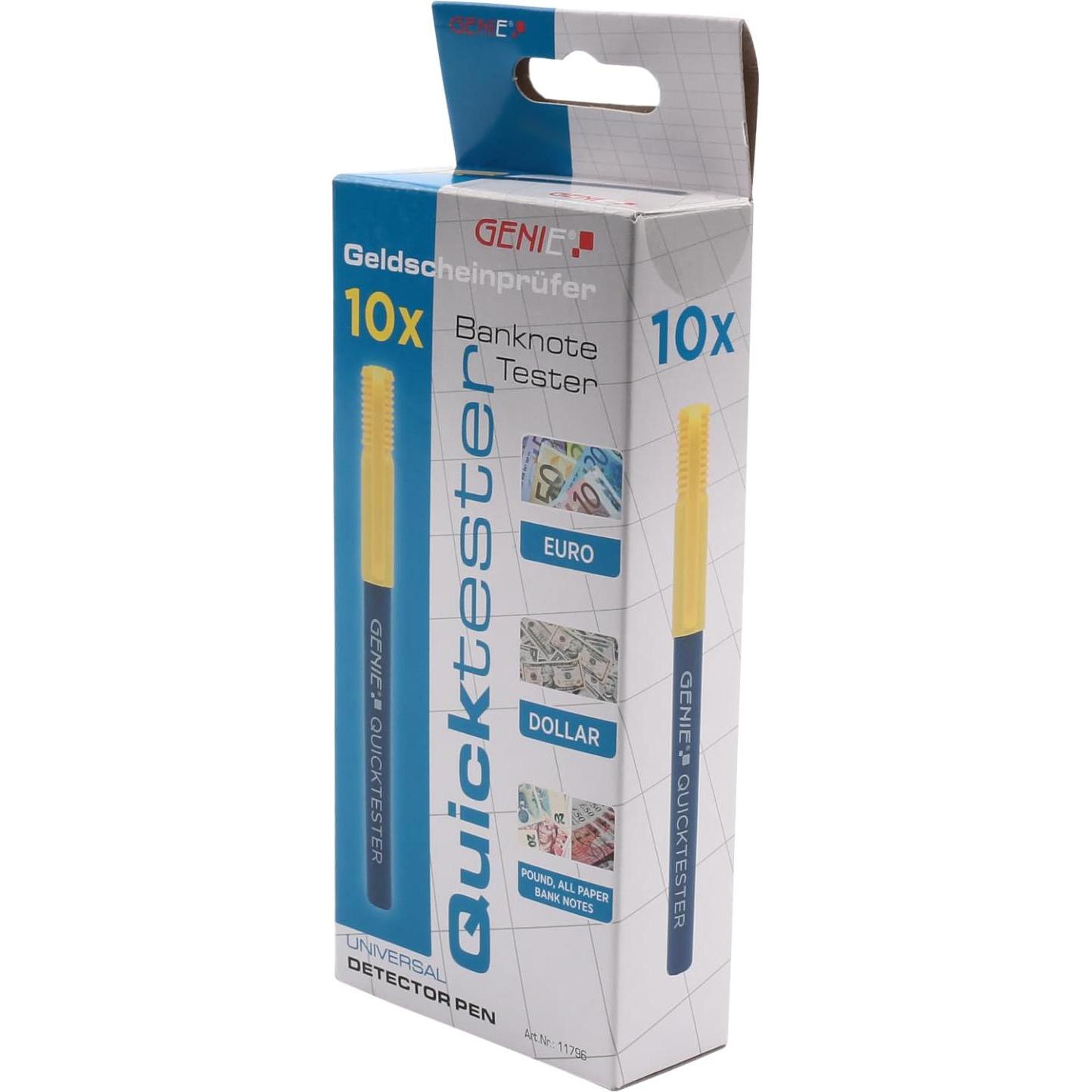 Genie, Geldzähler, Geldschein Quicktester 10er Pack (Geldscheinprüfer)