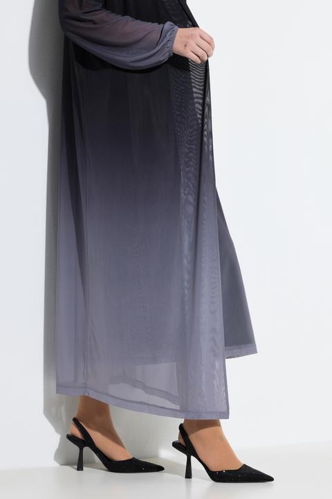 Actual product image Miamoda Straight cut color gradient mesh jacket (56)