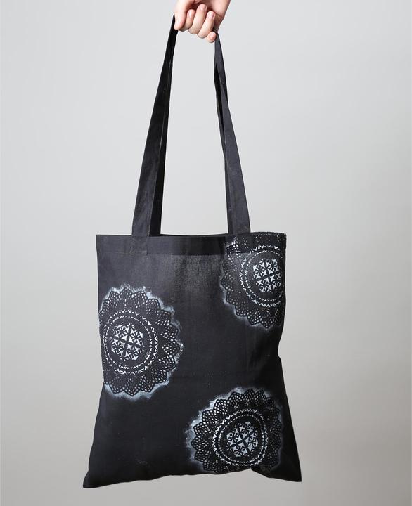 Actual product image I Am Creative Bag Long Handle, Tote Bag Fabric Bag, 100% Cotton, Set of 8 Pcs.