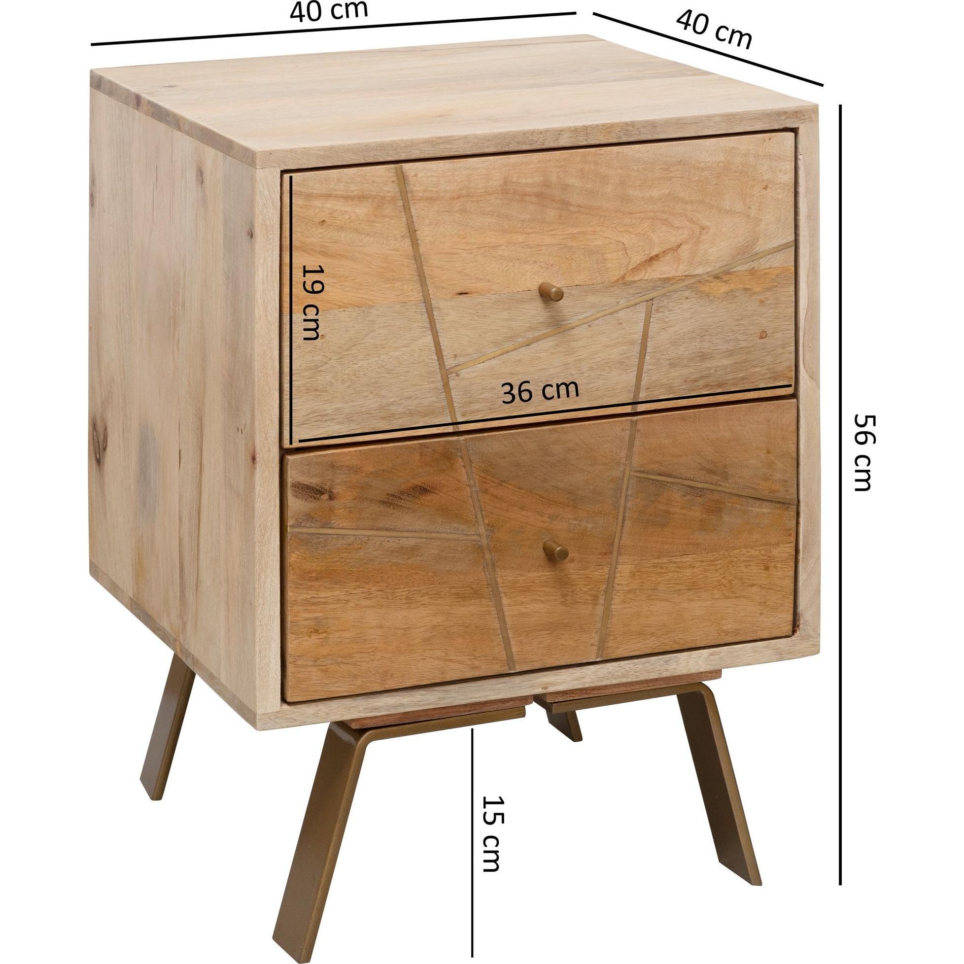 Thumbnail - FineBuy, Nachttisch, Nachttisch (40 x 40 x 56 cm)