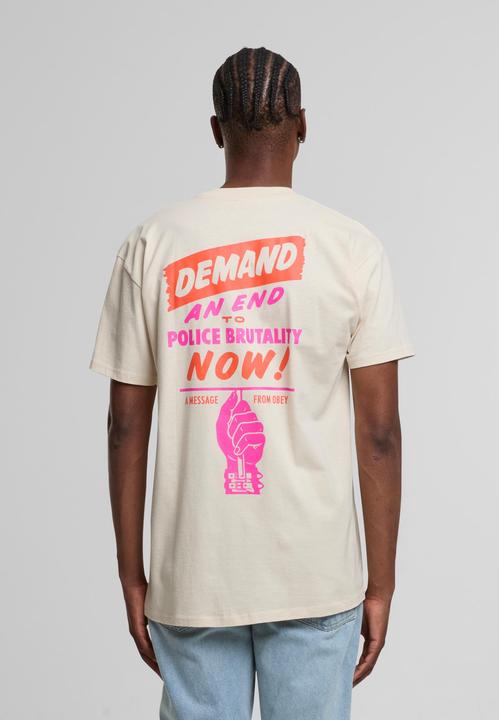 Actual product image Obey End Police Brutality T-Shirt - 121953 (L)