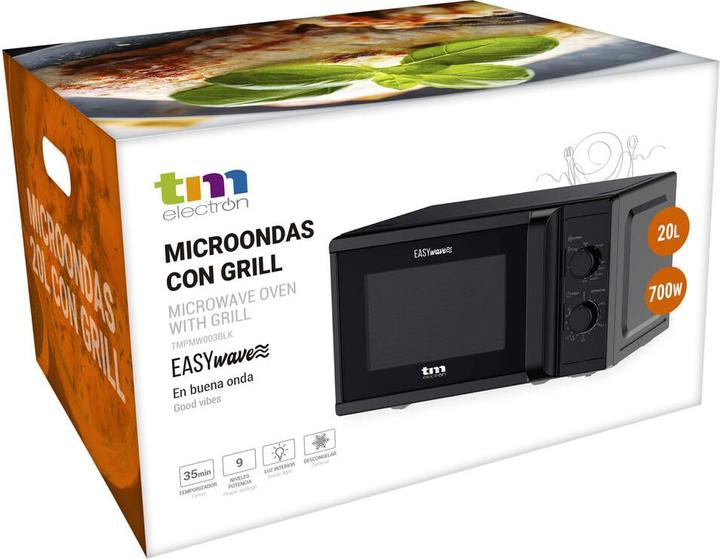 Produktbild TM Electron Mikrowelle mit Grill Schwarz 700 W 20 L (20 l)